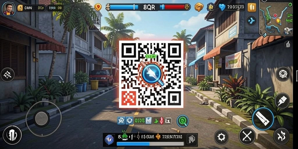 Tampilan gameplay 8QR yang memukau dan realistis.