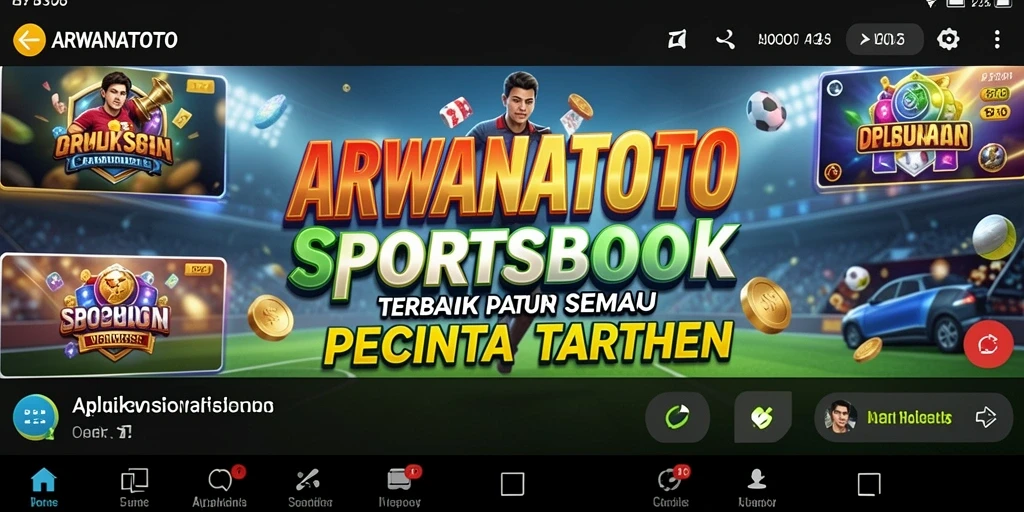 Tampilan utama ARWANATOTO yang menarik dengan berbagai pilihan taruhan.