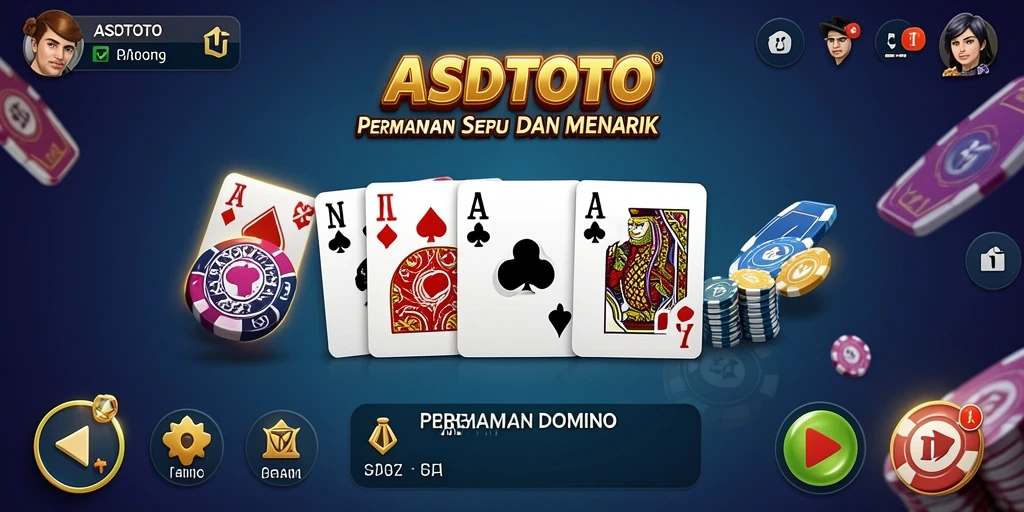 Screenshot gameplay ASDTOTO menampilkan aksi seru permainan Domino.