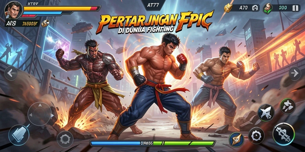Screenshot gameplay AT777 dengan aksi Fighting yang seru.