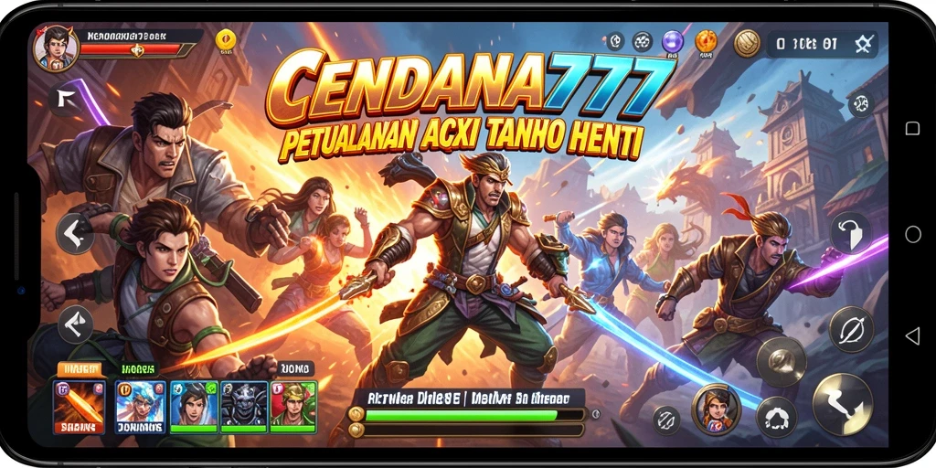 Screenshot utama CENDANA777 menampilkan pertempuran seru dan grafis memukau.