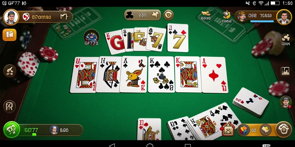 Screenshot gameplay GF777 yang menunjukkan aksi seru dalam permainan Domino.