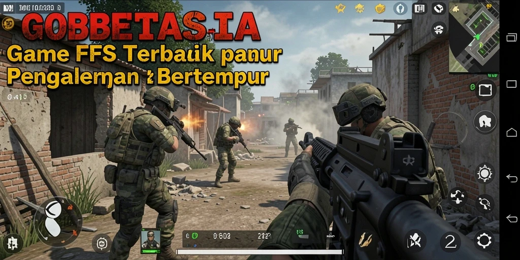 Screenshot gameplay GOBETASIA yang menampilkan aksi seru dalam pertempuran FPS.