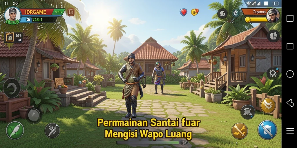 Menampilkan gameplay IDRGAME yang seru dan menghibur.