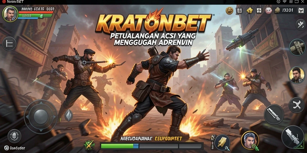 Tangkapan layar menampilkan aksi seru di KRATONBET.