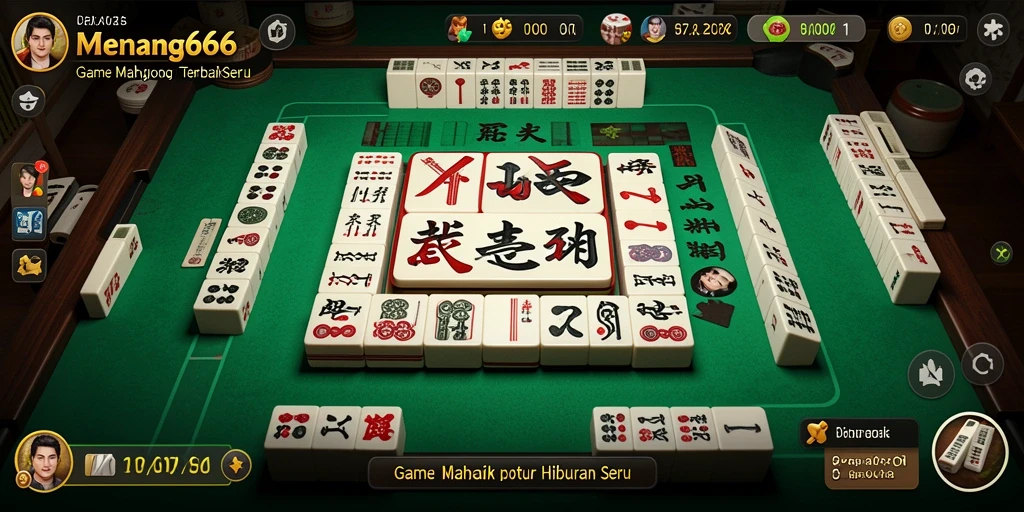 Tampilkan gameplay seru di MENANG666 saat menyusun ubin Mahjong.