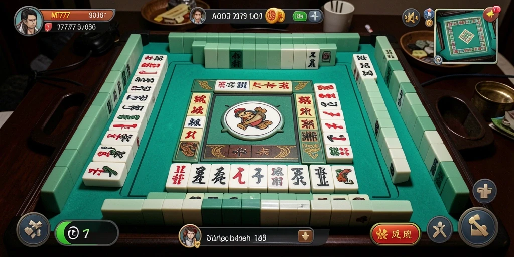 Tampilan gameplay seru Mahjong MT777 dengan desain menarik.
