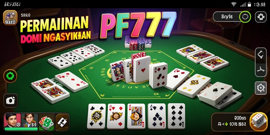 Gameplay seru dan interaktif dalam PF777 yang menampilkan Domino.