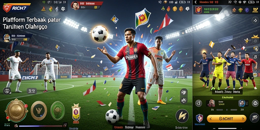 Tampilan antarmuka RICH7 yang menarik dan interaktif dalam taruhan olahraga.