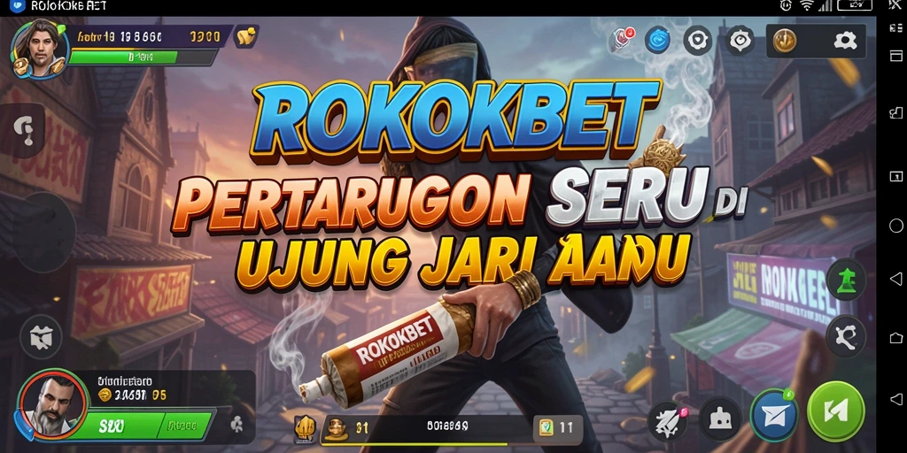 Tampilan gameplay ROKOKBET yang penuh aksi dan seru.