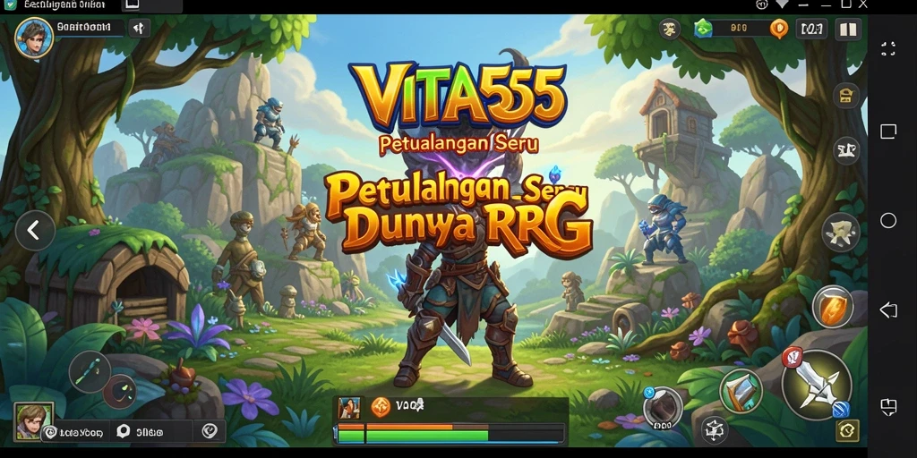 Tampilan gameplay VITA555 yang penuh aksi dan petualangan seru.